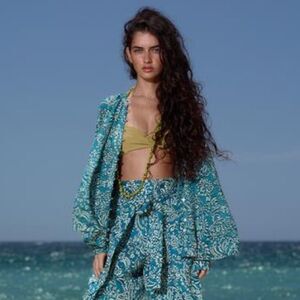 ZARA BOHO PRINTED BLOUSE